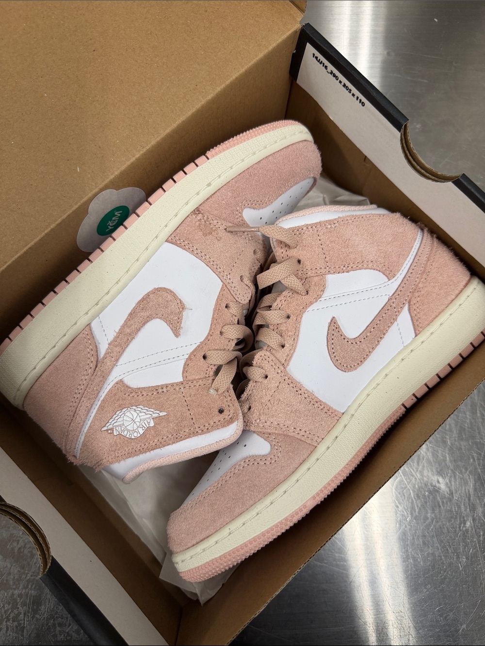 Nike Air Jordan 1 Mid Women’s Sneakers - Pink White